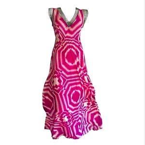 Jean Paul Gaultier vintage printed maxi dress, circa early 2000s